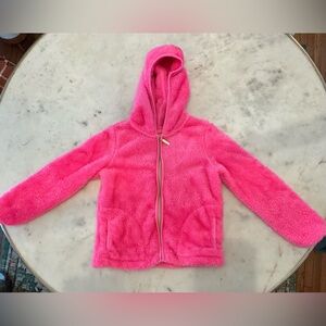 Lilly Pulitzer Vibrant Pink Fleece Jacket size 8-10
